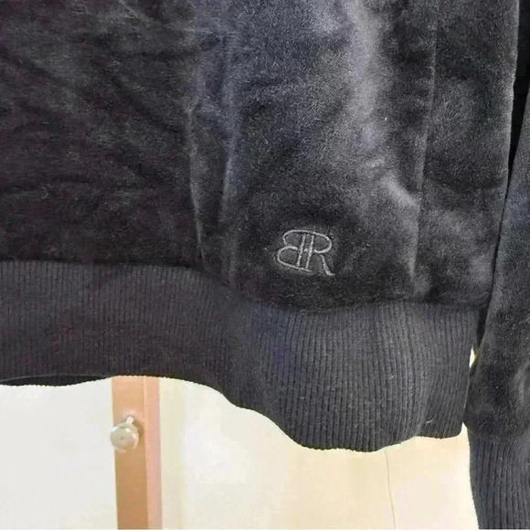 Banana Republic Women's Black Velour Pullover Sweatshirt Size S - Picture 6 of 10